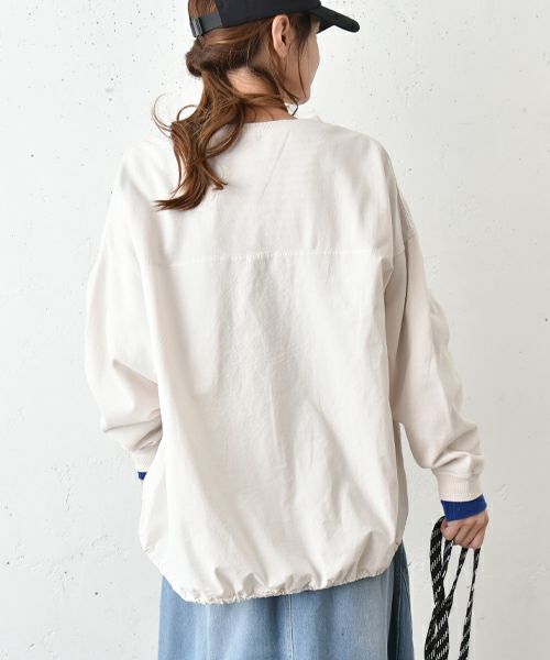 IN THE MARKET｜ピグメント裏毛フハク切替カットソー [[380-42]][C]