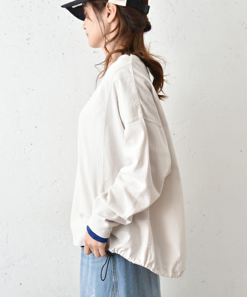 IN THE MARKET｜ピグメント裏毛フハク切替カットソー [[380-42]][C]