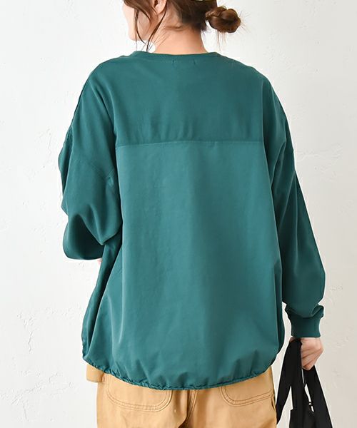 IN THE MARKET｜ピグメント裏毛フハク切替カットソー [[380-42]][C]