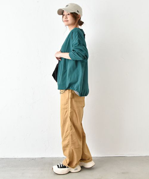 IN THE MARKET｜ピグメント裏毛フハク切替カットソー [[380-42]][C]