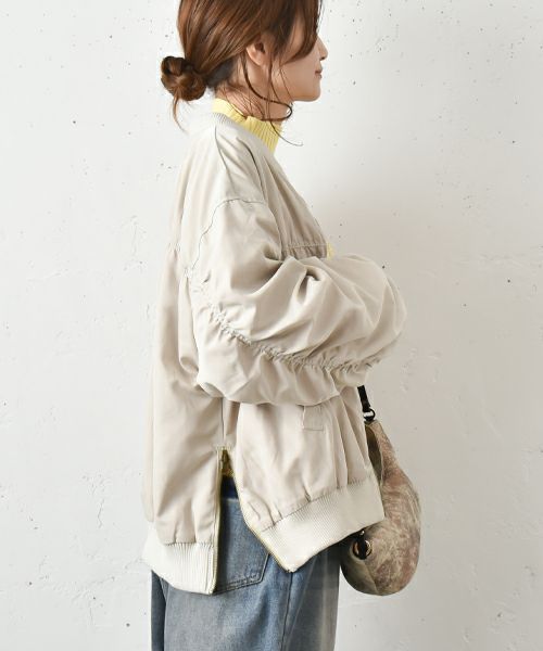 HUMS｜袖ギャザーブルゾン [[141024]][C]