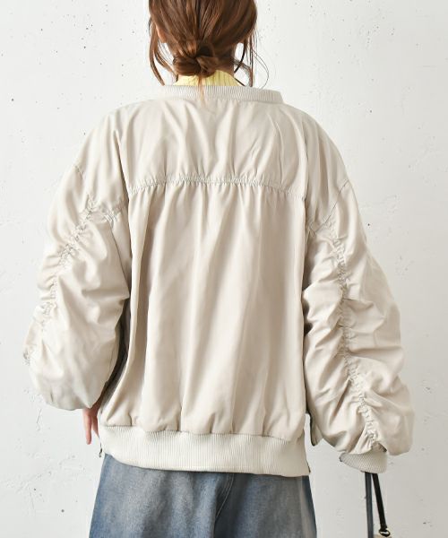 HUMS｜袖ギャザーブルゾン [[141024]][C]