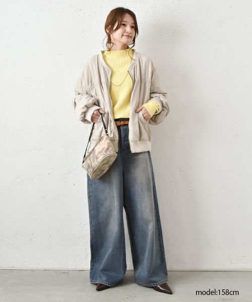 HUMS｜袖ギャザーブルゾン [[141024]][C]