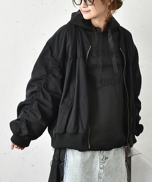 HUMS｜袖ギャザーブルゾン [[141024]][C]