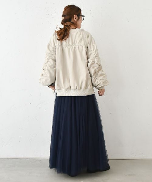 HUMS｜袖ギャザーブルゾン [[141024]][C]