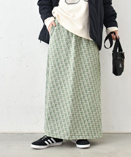 User name TOKYO.｜プリントスカート [[MUC103SCB]][C]
