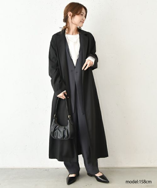 HUMS｜ロングトッパーコート [[HUM-053]][C]