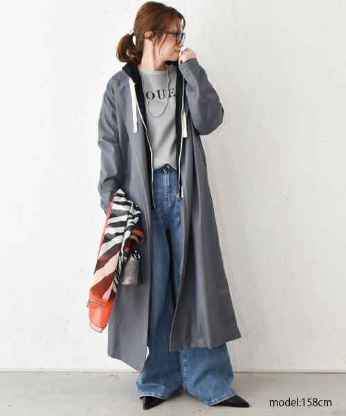 HUMS｜ロングトッパーコート [[HUM-053]][C]