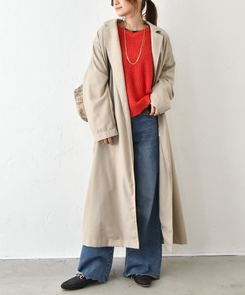 HUMS｜ロングトッパーコート [[HUM-053]][C]