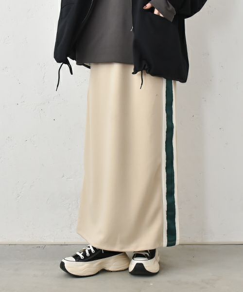 IN THE MARKET｜トラックラインスカート [[C-2343]][C]