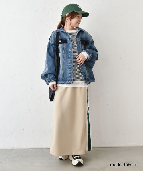 IN THE MARKET｜トラックラインスカート [[C-2343]][C]