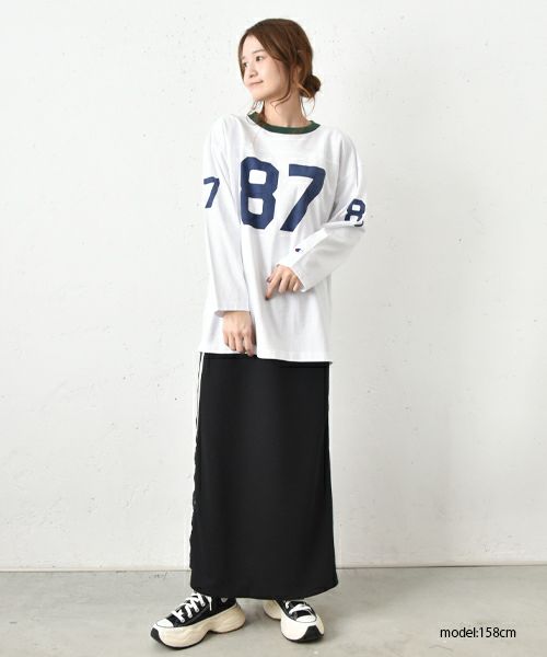  IN THE MARKET｜トラックラインスカート [[C-2343]][C]