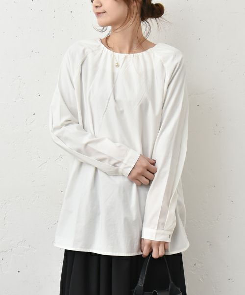 hagumu｜襟ギャザープルオーバー [[125693]][C]