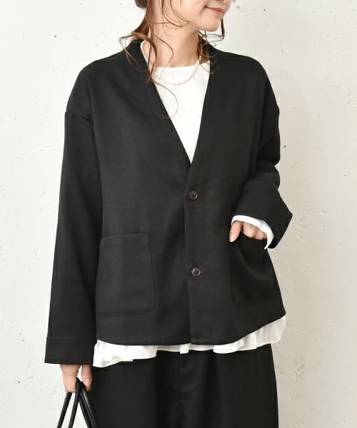 hagumu｜Vネックジャケット [[hag-138]][C]