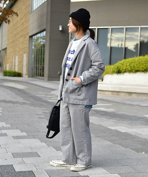 her.｜テーラードスウェットジャケット [[CE3JK250101]][C]