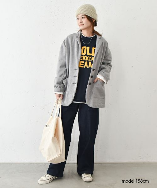 her.｜テーラードスウェットジャケット [[CE3JK250101]][C]