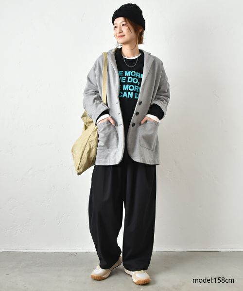 her.｜テーラードスウェットジャケット [[CE3JK250101]][C]