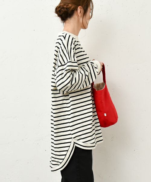 hagumu｜後ろヘンリーカットソー [[80011242]][C]