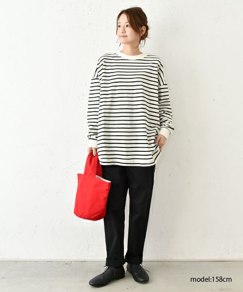 hagumu｜後ろヘンリーカットソー [[80011242]][C]