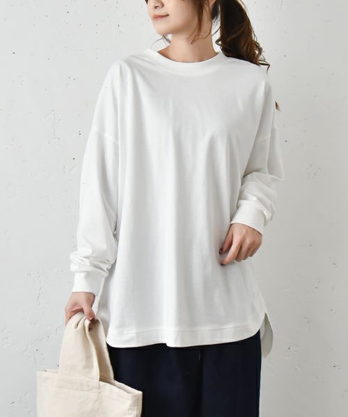 hagumu｜後ろヘンリーカットソー [[80011242]][C]