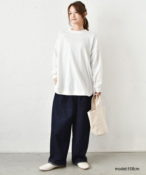 hagumu｜後ろヘンリーカットソー [[80011242]][C]