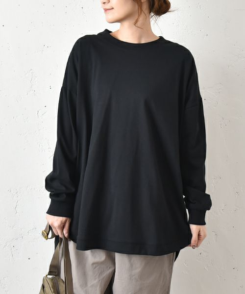 hagumu｜後ろヘンリーカットソー [[80011242]][C]