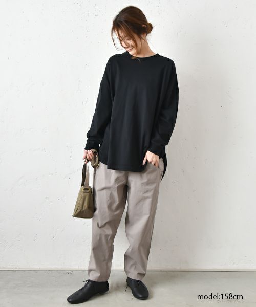 hagumu｜後ろヘンリーカットソー [[80011242]][C]