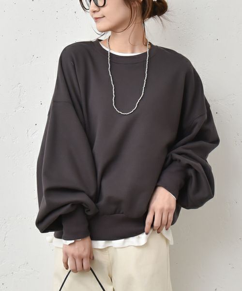 HUMS｜ボリュームスリーブカットソー [[C-5057]][C]