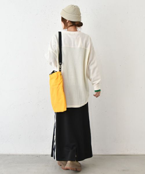 IN THE MARKET｜裏毛ワッフル切替パッチワークチュニック [[40021152]][C]