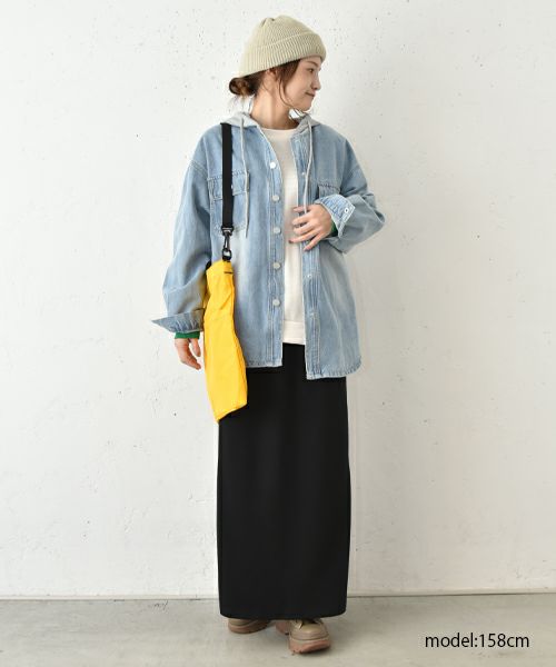 IN THE MARKET｜裏毛ワッフル切替パッチワークチュニック [[40021152]][C]