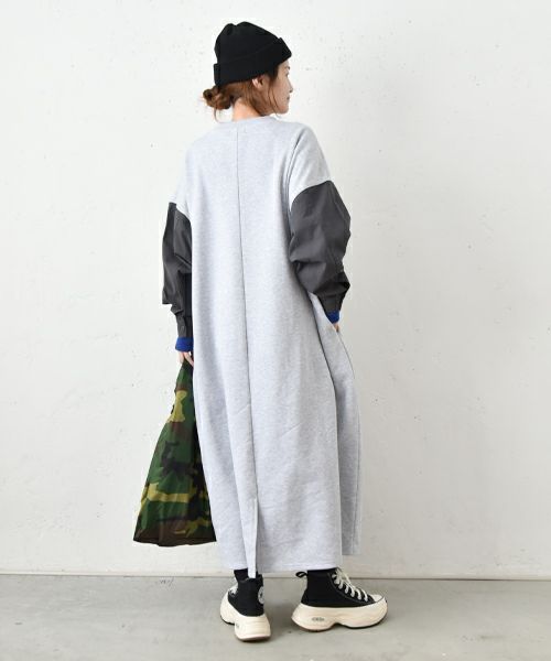 IN THE MARKET｜袖デザインスウェットワンピース [[IN-088]][C]