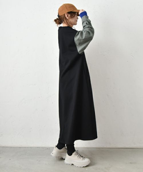 IN THE MARKET｜袖デザインスウェットワンピース [[IN-088]][C]