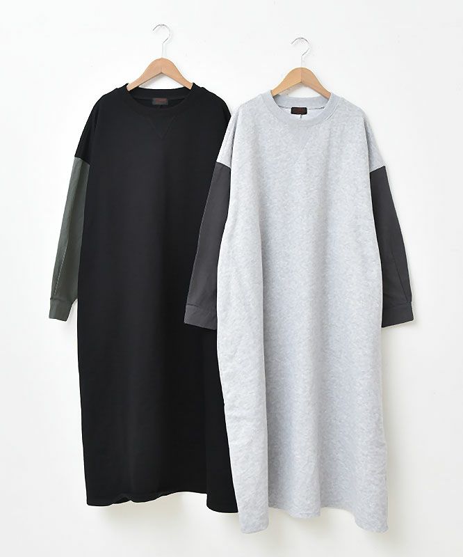 IN THE MARKET｜袖デザインスウェットワンピース [[IN-088]][C]