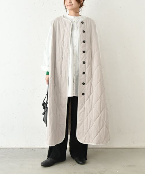 hagumu｜キルティングロングベスト [[hag-127]][C]