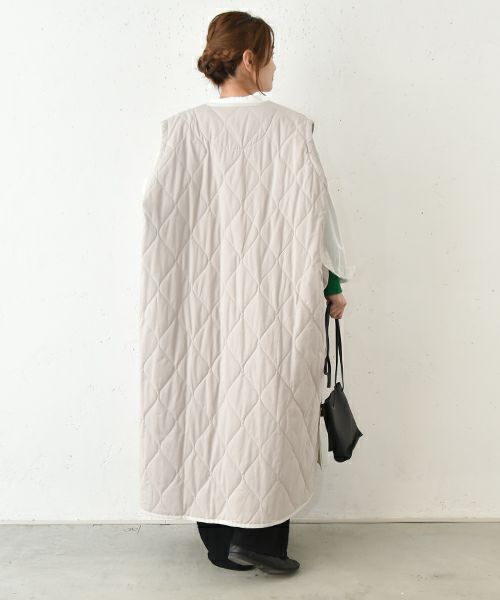 hagumu｜キルティングロングベスト [[hag-127]][C]