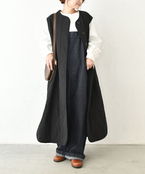 hagumu｜キルティングロングベスト [[hag-127]][C]