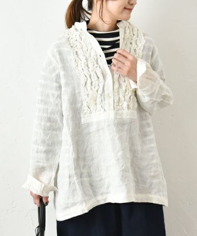 ichi Antiquite's｜フレンチリネンプルオーバー [[1000936]][C] | ma28