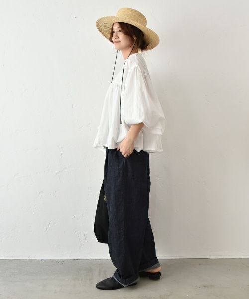 HARVESTY｜ボヘミアンブラウス [[A42503]][C]