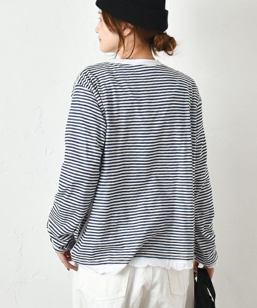 Gives a sense of fullment｜レイヤードTee [[851001]][C]