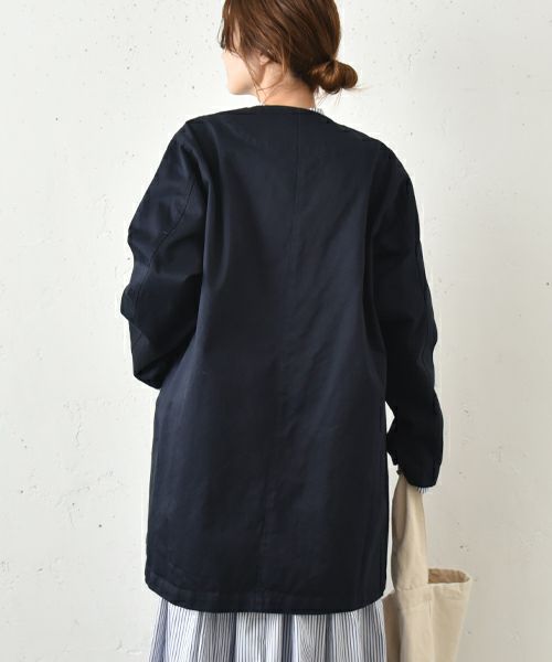 No18｜Vネックミドル丈コート [[614201]][C]