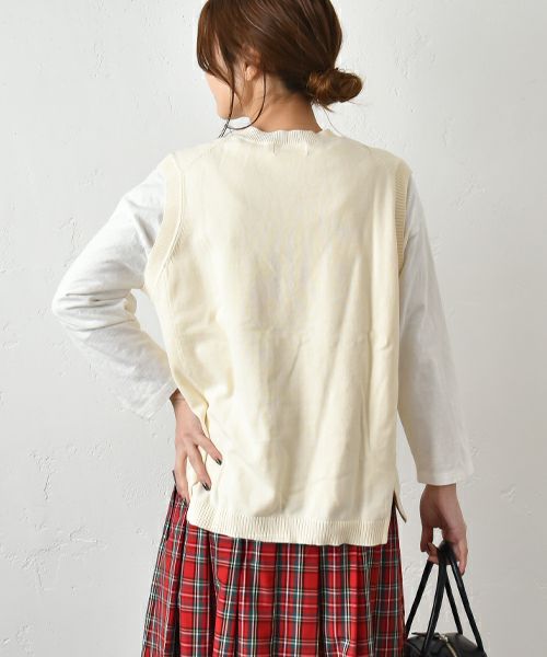 hagumu｜やわらかコットンベスト [[ha-BE-27]][C]