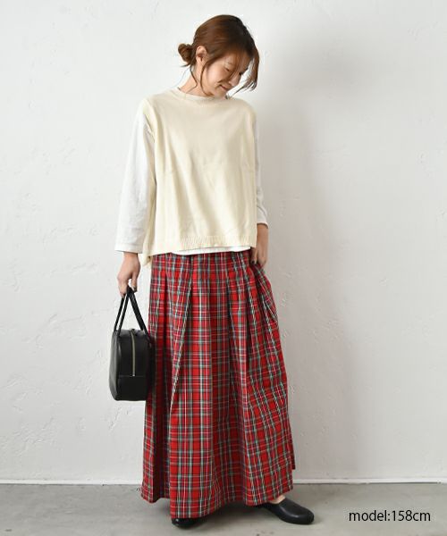 hagumu｜やわらかコットンベスト [[ha-BE-27]][C]