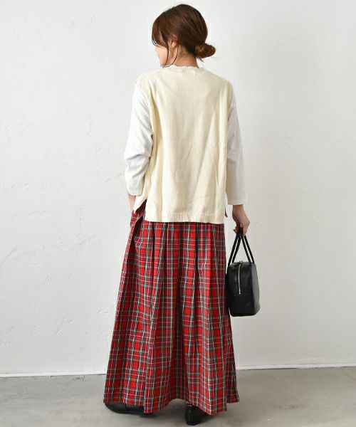 hagumu｜やわらかコットンベスト [[ha-BE-27]][C]