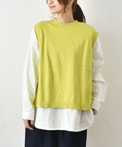 hagumu｜やわらかコットンベスト [[ha-BE-27]][C]