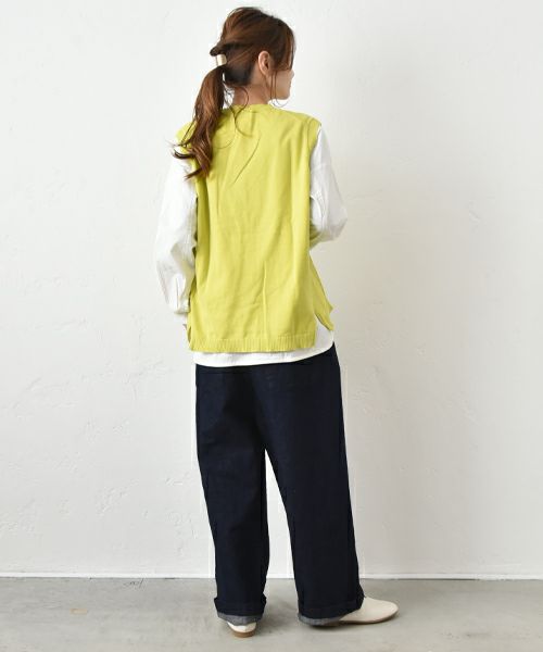 hagumu｜やわらかコットンベスト [[ha-BE-27]][C]