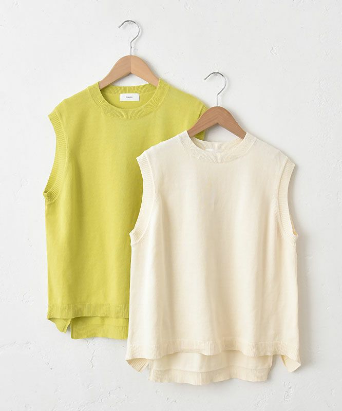 hagumu｜やわらかコットンベスト [[ha-BE-27]][C]