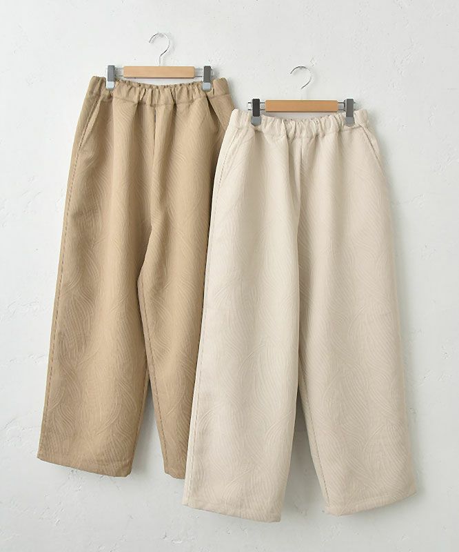  HUMS｜ジャガードワイドパンツ [[HU-PT-02]][C]