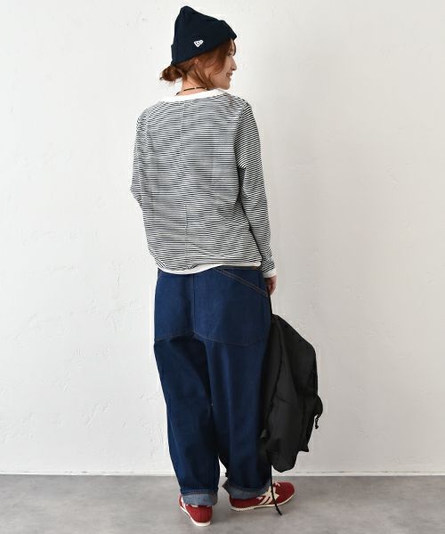 and quarter｜ボーダー10分袖カットソー [[MA-050]][C]