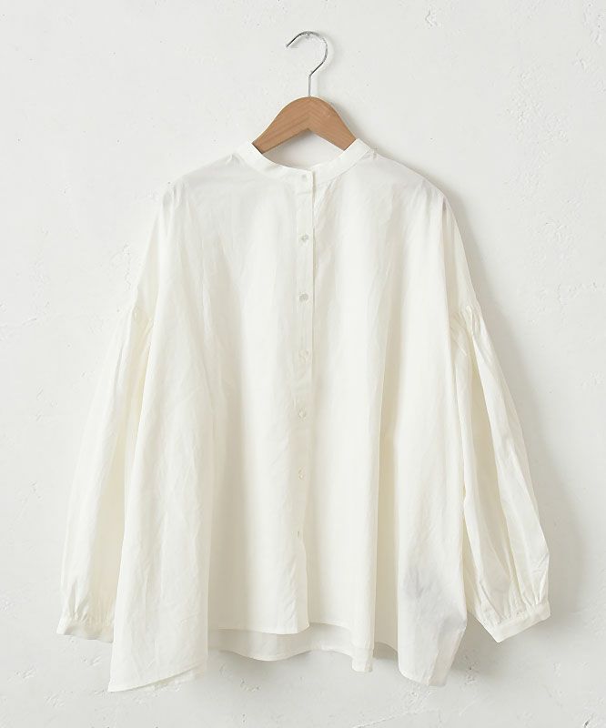 hagumu｜スタンドカラーシャツ [[hag-130]][C]