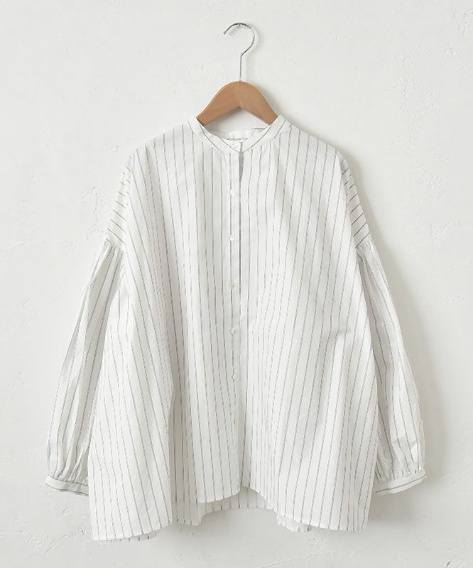 hagumu｜スタンドカラーシャツ [[hag-130]][C]